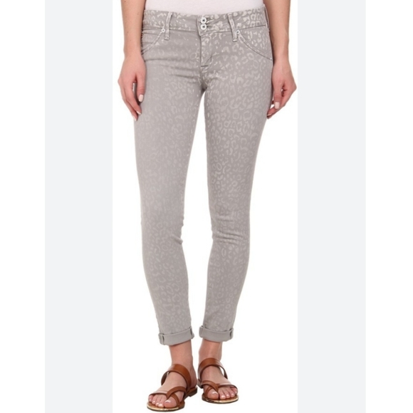 Hudson Kylie skinny crop grey leopard jeans - Picture 1 of 11